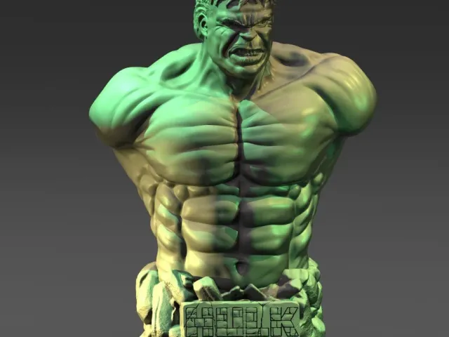 The Hulk bust
