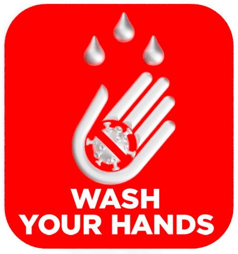 Covid wash sign