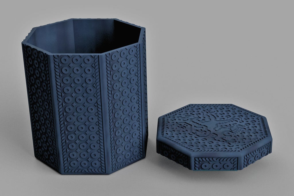 Miniatura 3 do modelo 3D Octogonal box with top
