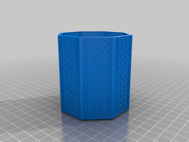 Miniatura 4 do modelo 3D Octogonal box with top