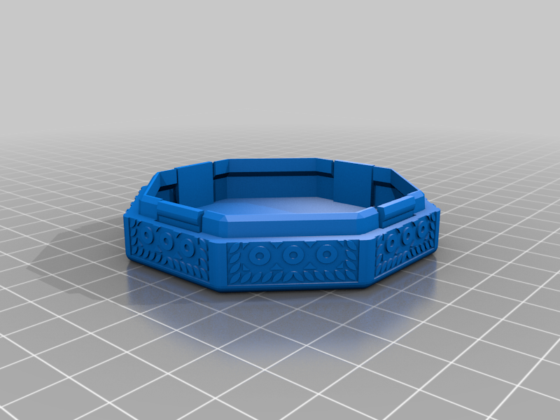 Miniatura 5 do modelo 3D Octogonal box with top