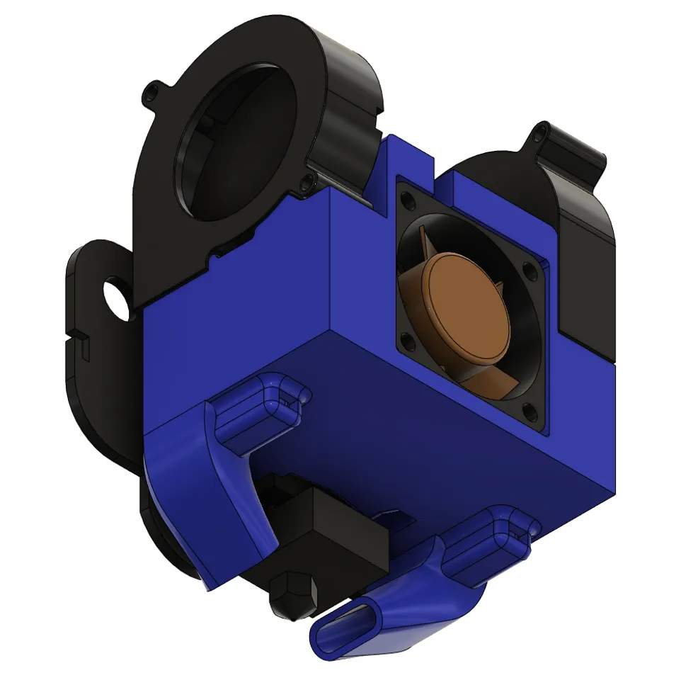 Ender 5 Pro Hot End Cooling Upgrade by Designed2Print | Download free ...
