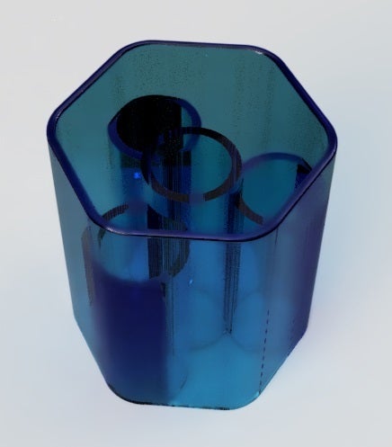 Pencil holder with compartiments 10 cm tall