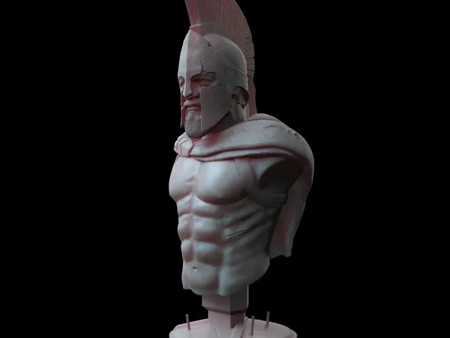 Leonidas bust (Battle version)