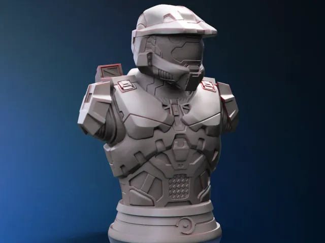 Master Chief bust