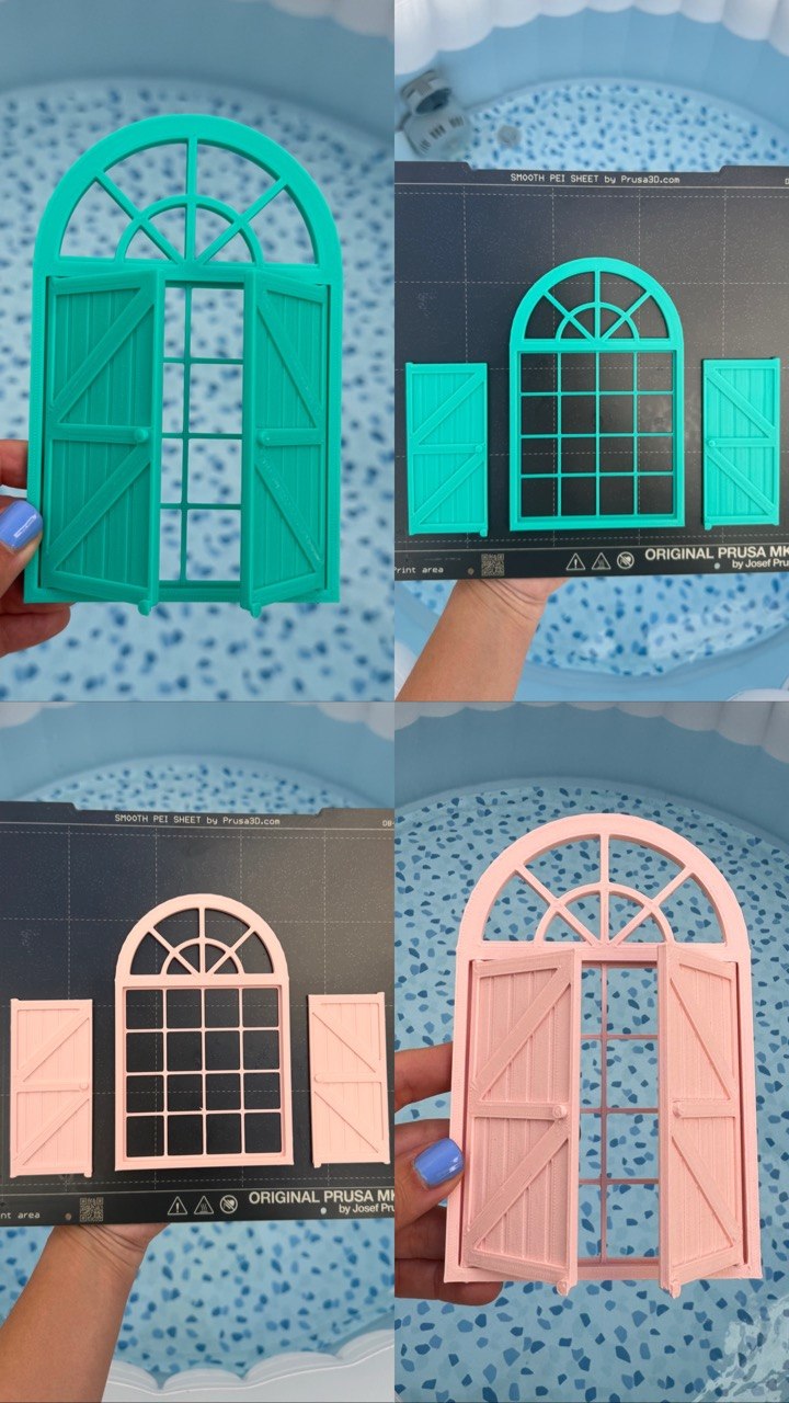 Ventana con persianas