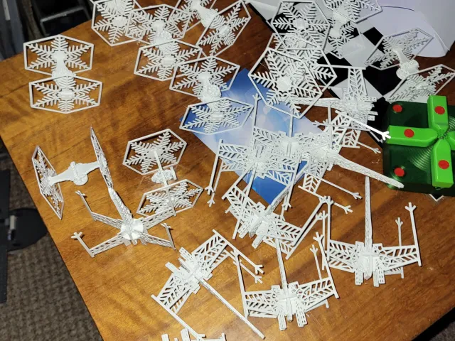 Snowflake X-Wing faster print