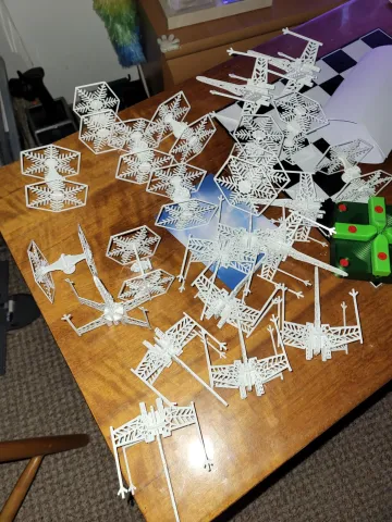 Snowflake TIE Fighter faster  print