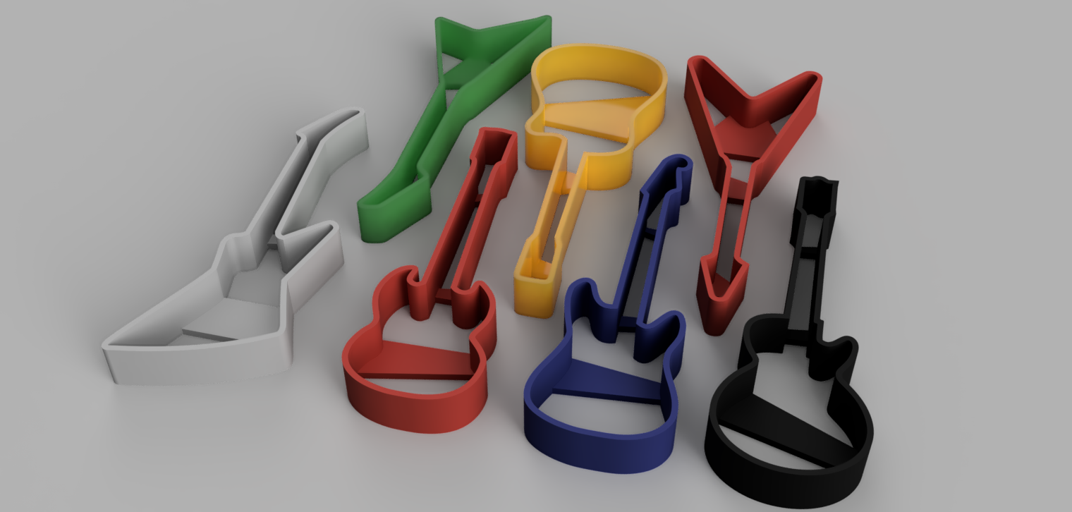 Guitar cookie cutters