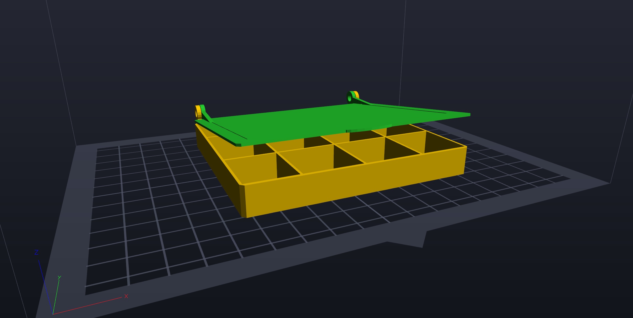 Miniatura 4 do modelo 3D Schraubenbox mit Deckel