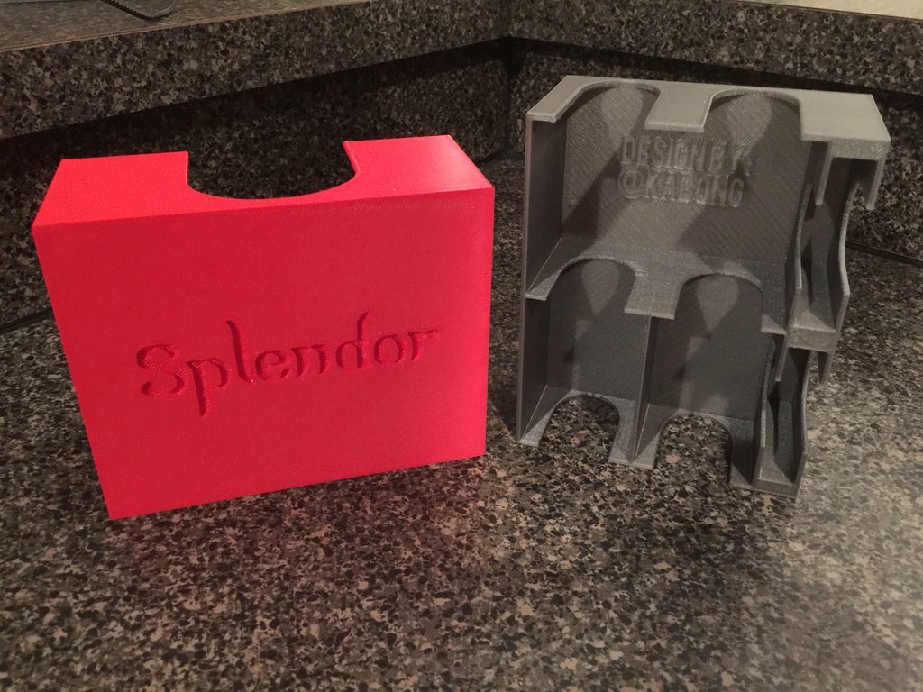 Splendor game organizer with support for sleeved cards and promo cards ...