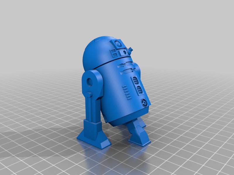 Miniatura 6 do modelo 3D Moveable R2D2