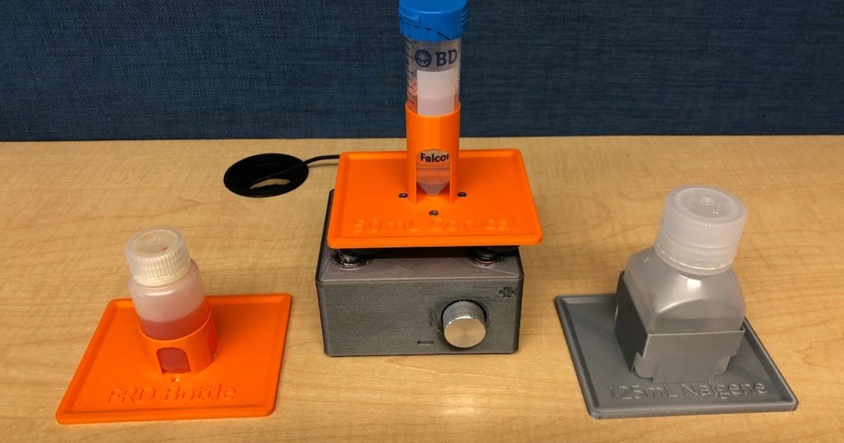 Customized shaker platforms for DIYbio Orbital Shaker by Kabong Download free STL model