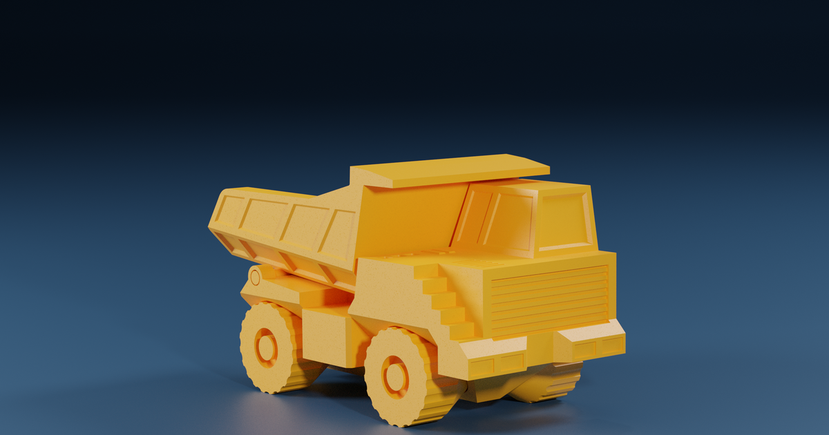 Print-In-Place Dump Truck By WhopperPrinting | Download Free STL Model ...