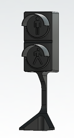 Miniatura 6 do modelo 3D LED traffic lights