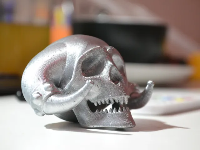 devil skull decoration