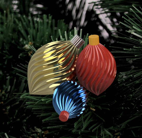 Christmas tree toy in the form of a spiral