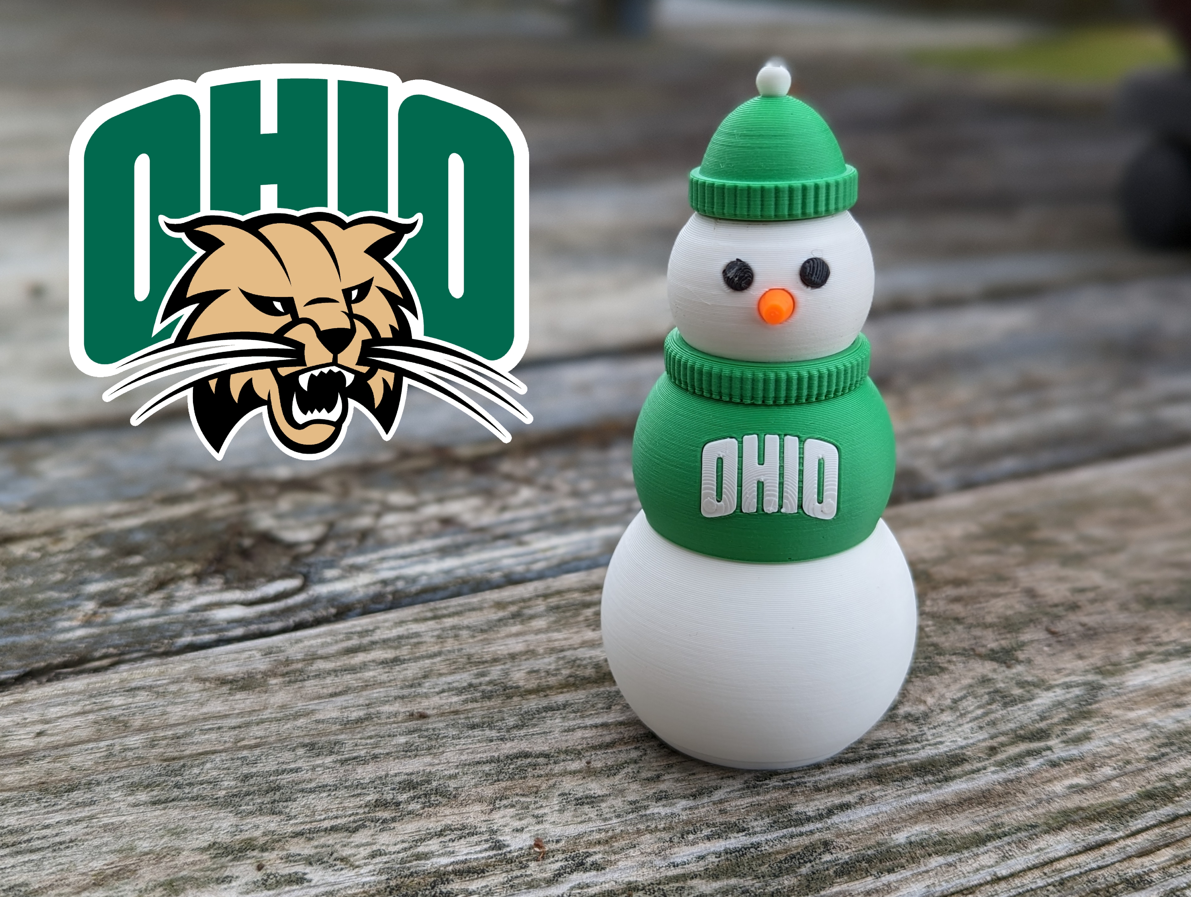 Ohio University Sweater for Snowman Fidget 3D model thumbnail