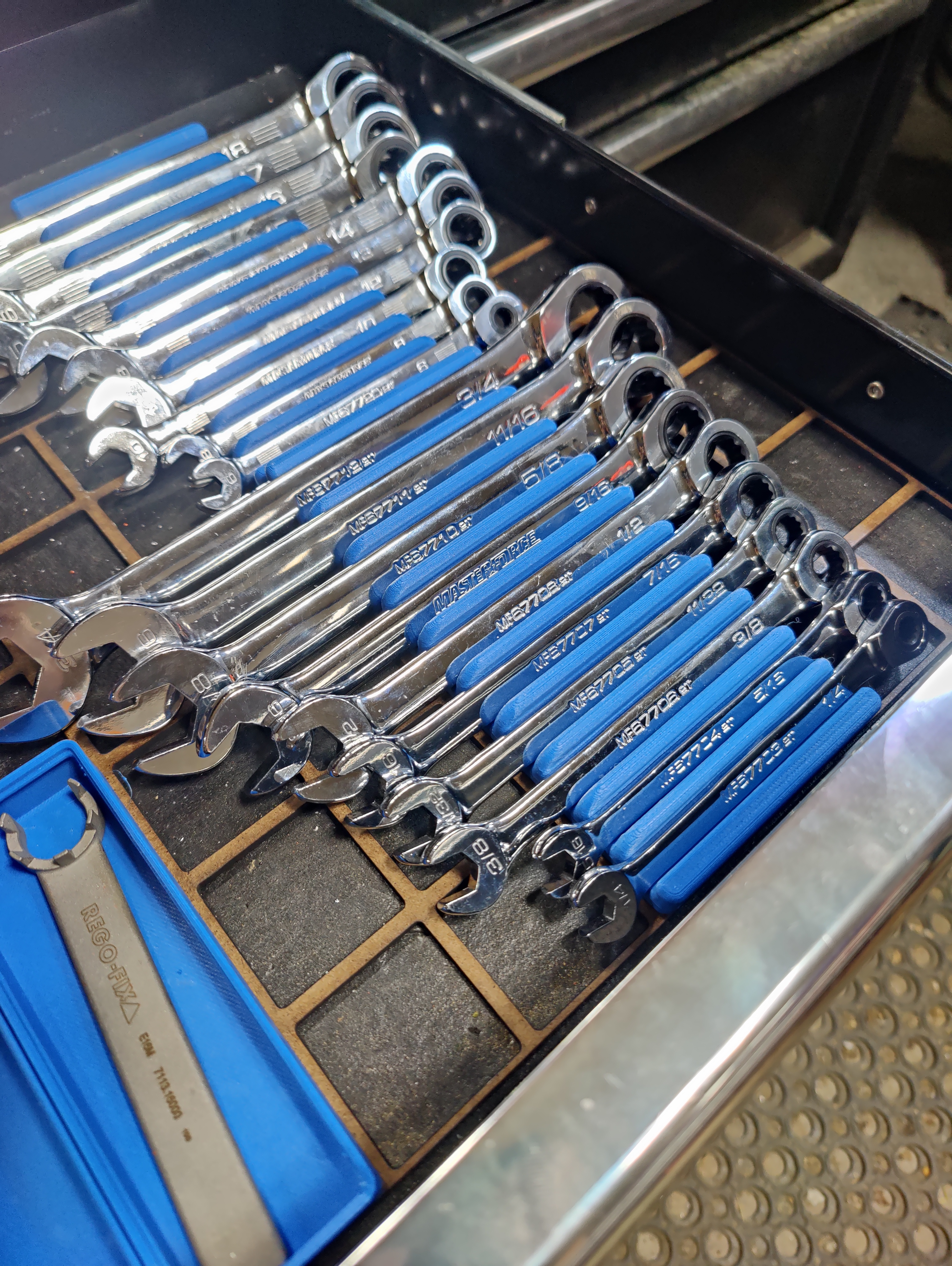 Gridfinity 10 Piece Wrench Sorter