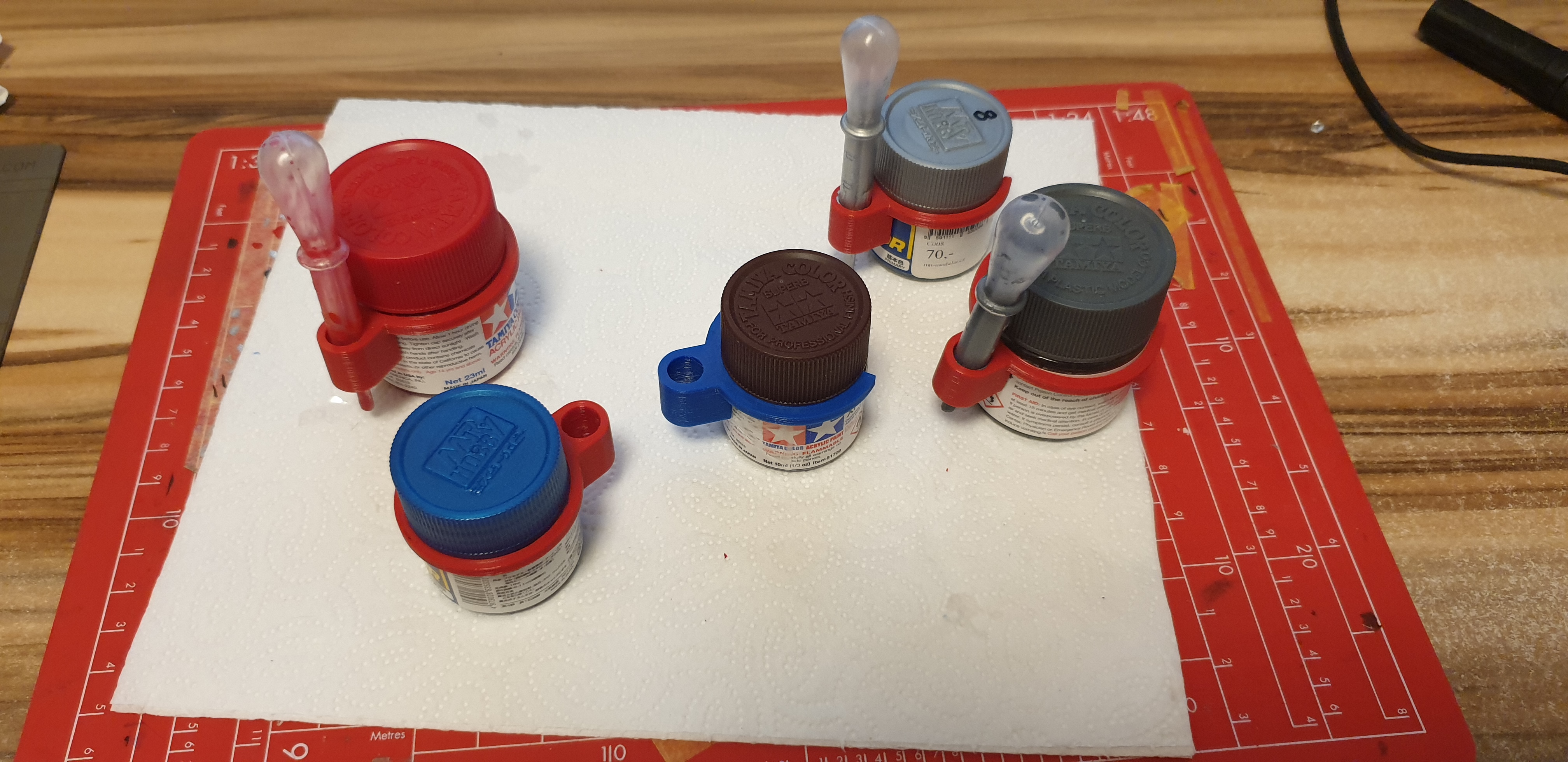 Small Pipette Holders for Tamiya Paint