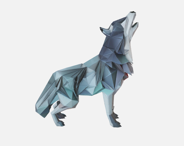 Low Poly Wolf