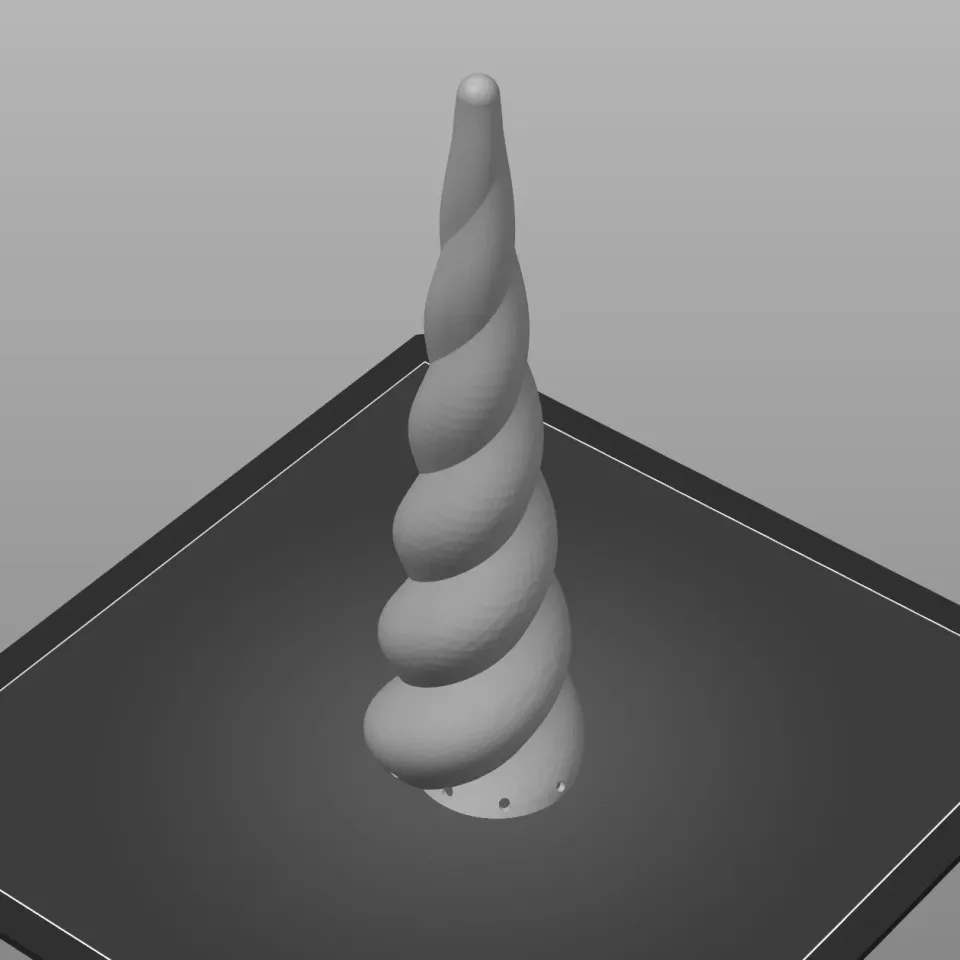 unicorn horn, 3D CAD Model Library