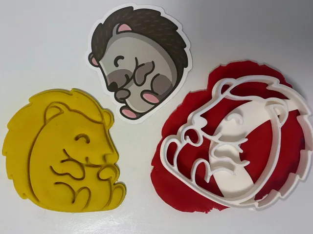 Hedgehog cookie cutter