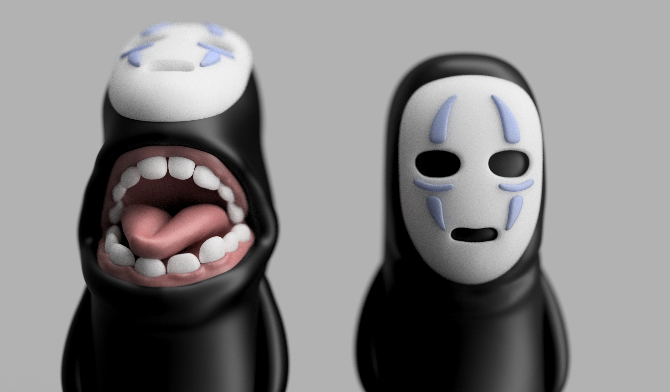 Mini No Face single and multimaterial by Wekster Download free STL