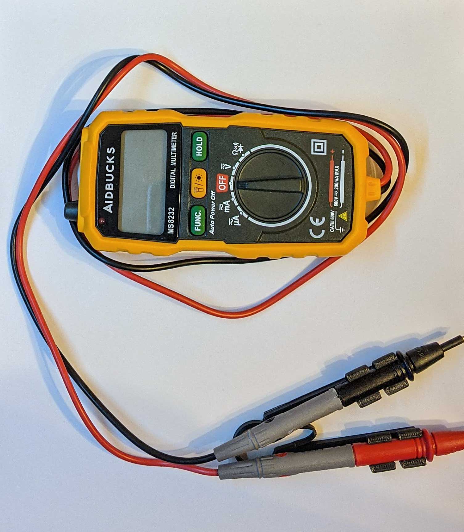 Multi-meter probe holder (2 Added Holders)