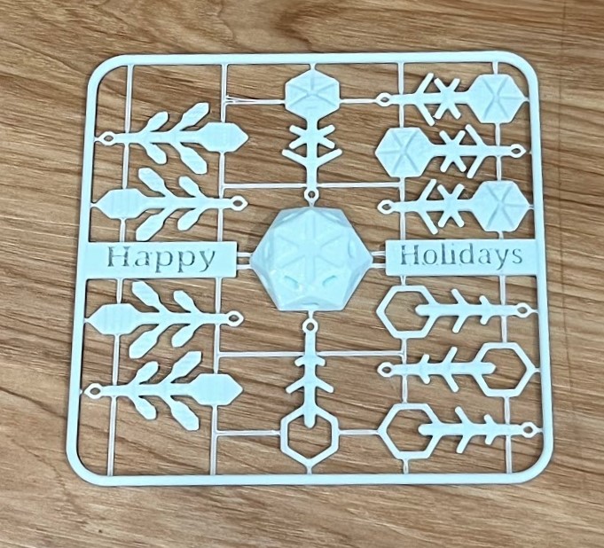 Happy Holidays Snowflake Card