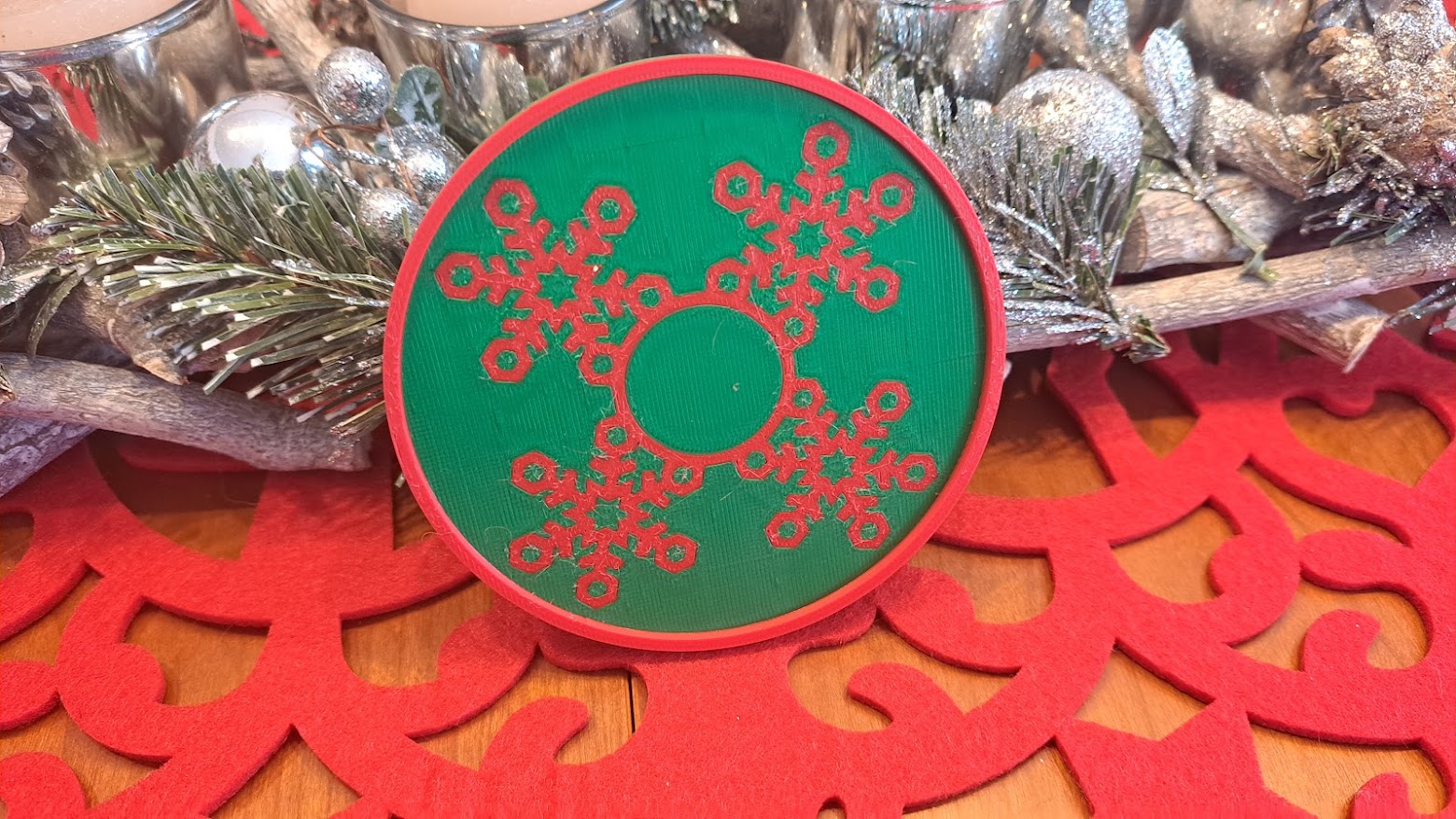 Christmas Coaster - Snow 1