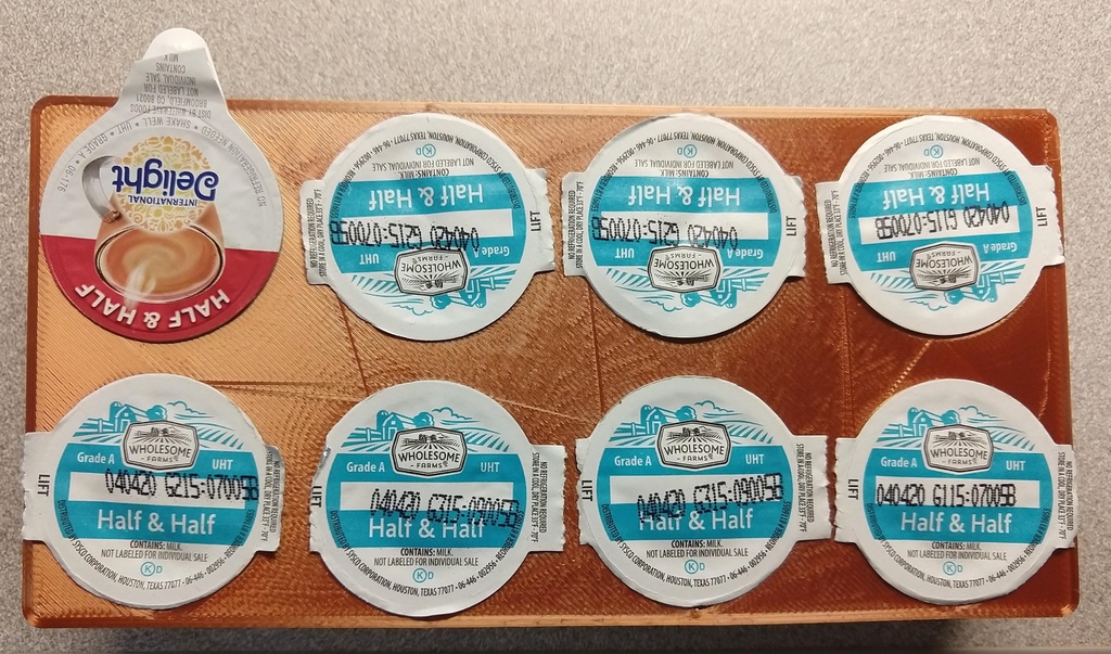 Half Half Dairy Holder by SteveGotthardt Download free STL model