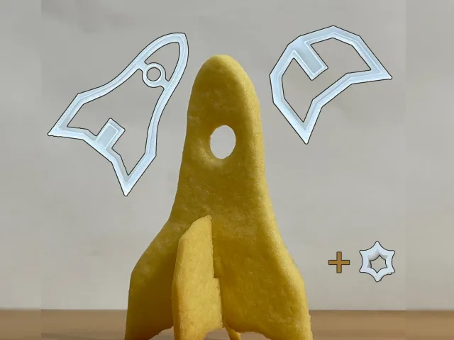 3D Rocket Cookie Cutter (with recipe!)