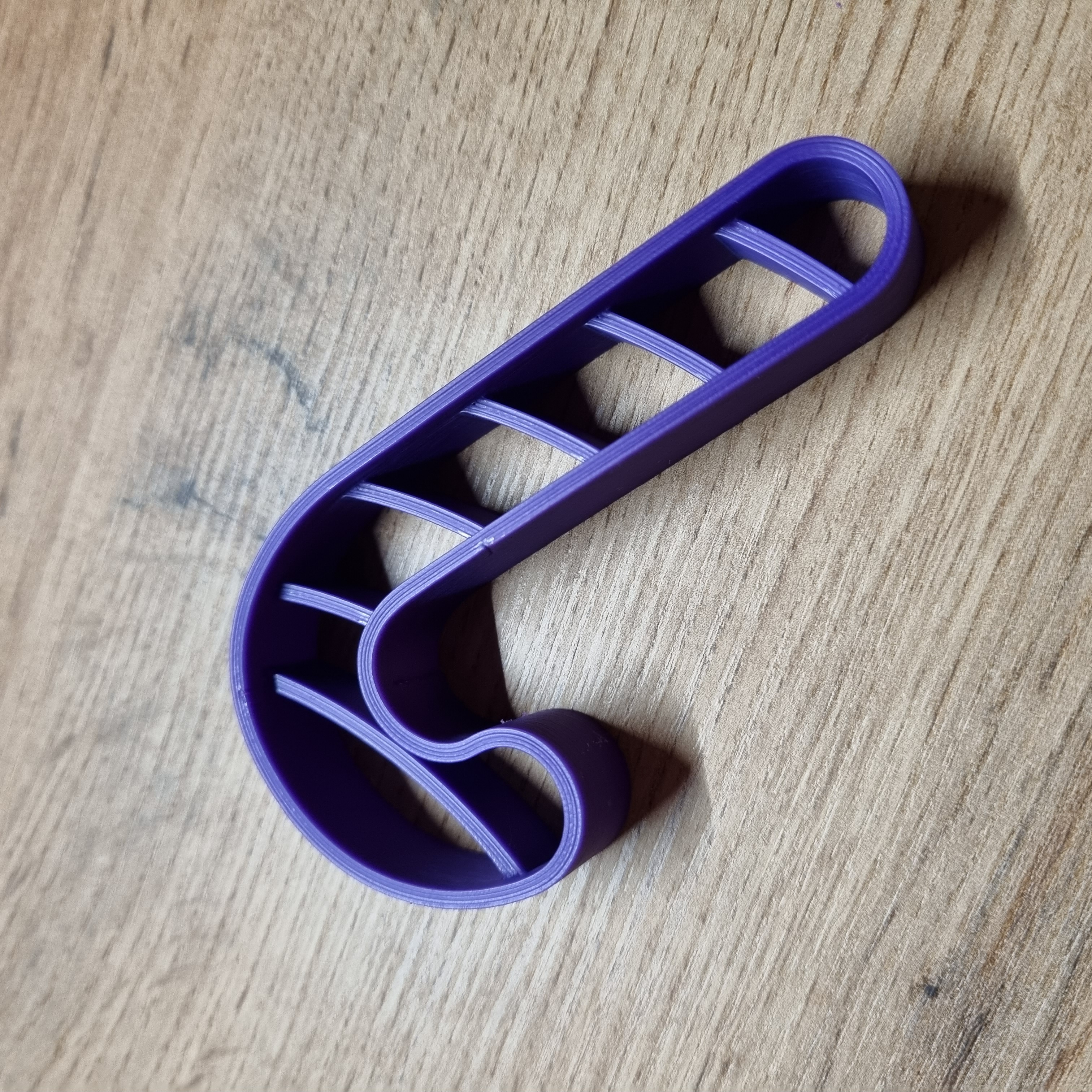 cookie cutter in candy cane form