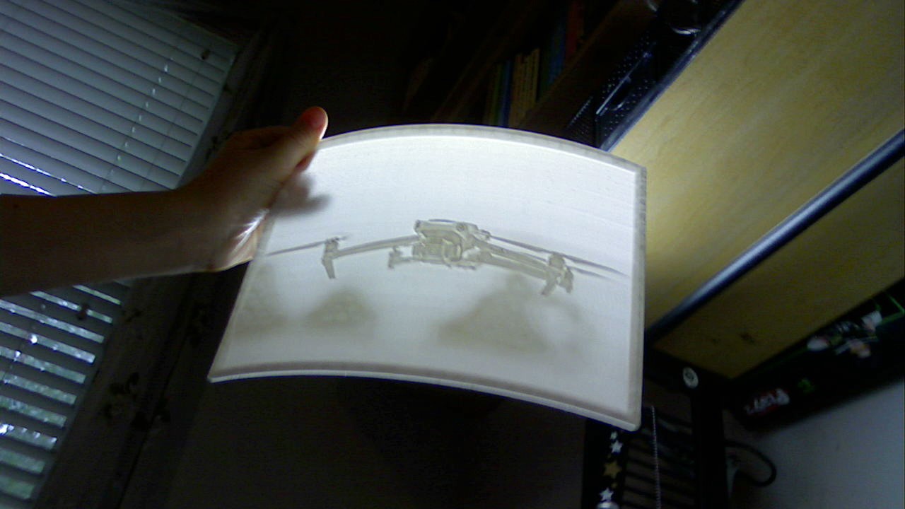 Mavic 3 lithophane diffuser for led light bulb
