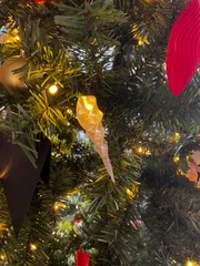 Ice led ornament for christmas tree