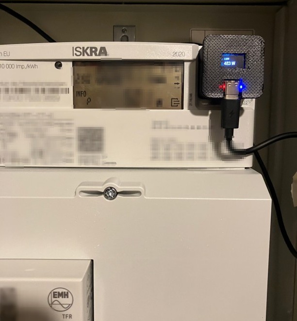 ESPHome SML Smart Energy Meter Reader with display