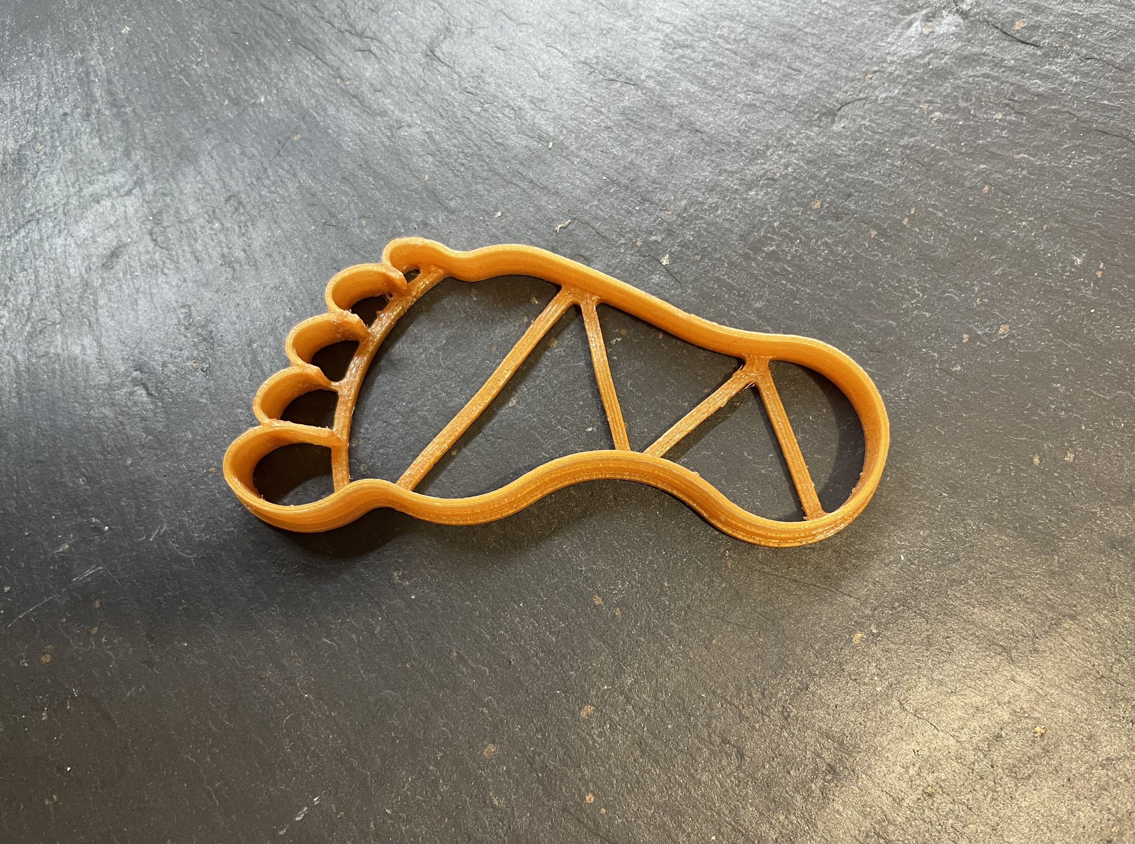 footprint cookie cutter / vykrajovátko lidské stopy