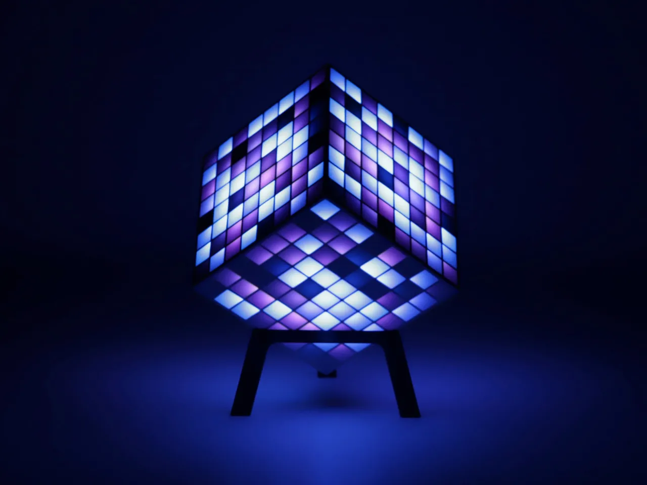 CubLED - LED Cube - 8x8 Matrix (384 LEDs) von Whity, Kostenloses  STL-Modell herunterladen