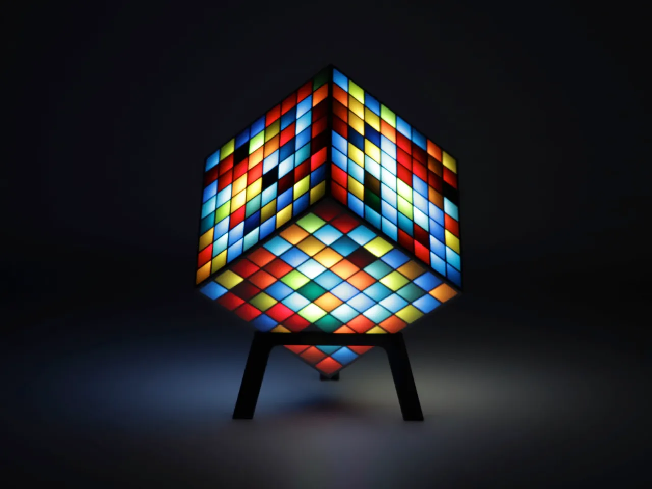 CubLED - LED Cube - 8x8 Matrix (384 LEDs) by Whity, Download free STL  model