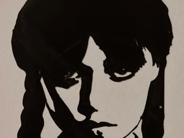 Wednesday Addams wallart sketch
