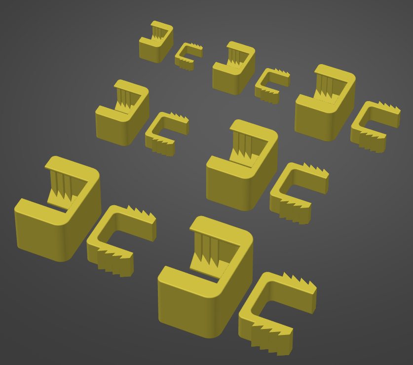 Cable clips by Jarda Koníček Download free STL model