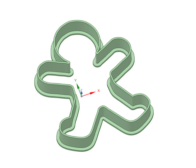 Miniatura 3 do modelo 3D cookie cutter  gingerbread man