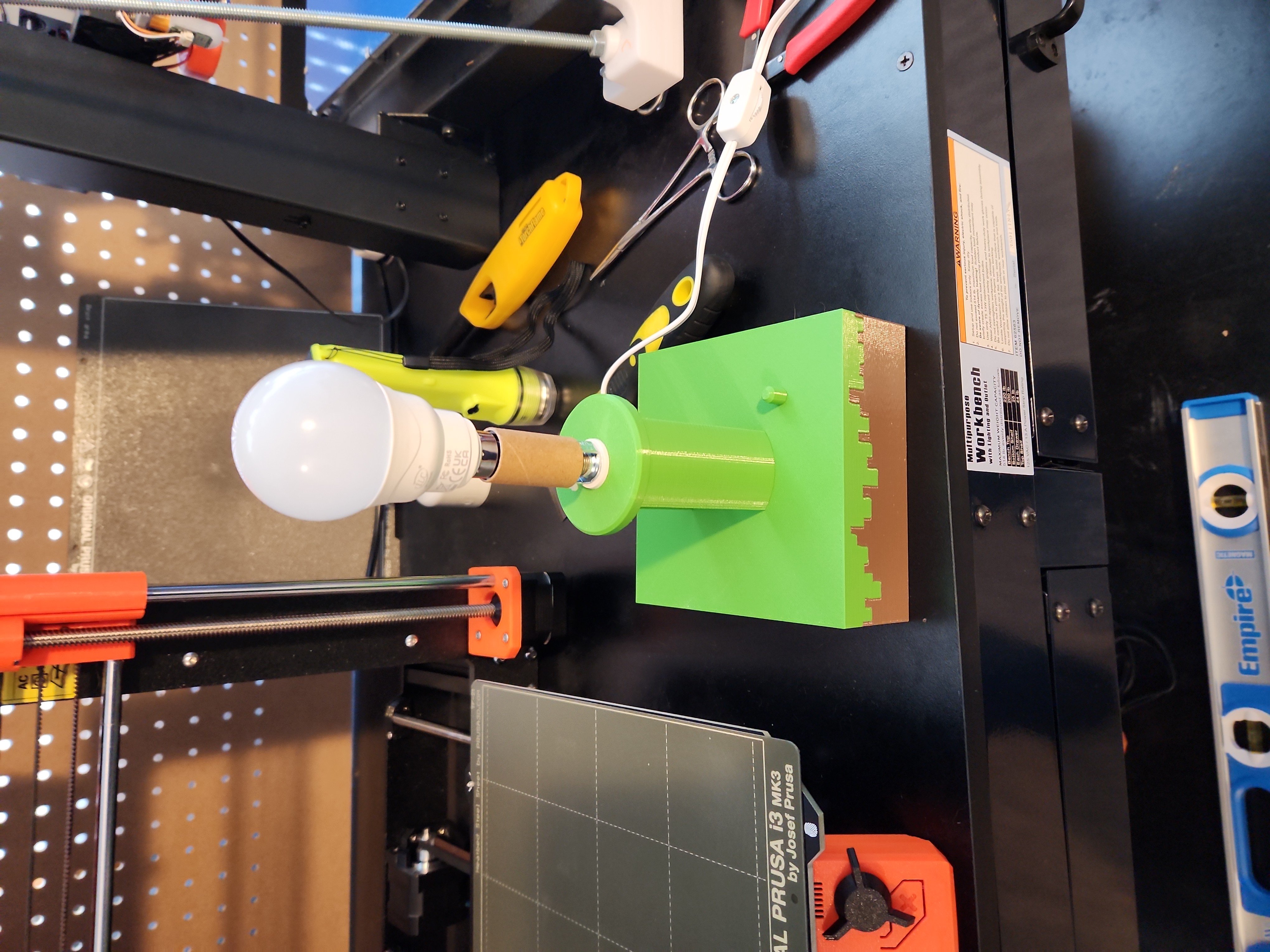 Minecraft Style Table Lamp with Remote RGB Bulb