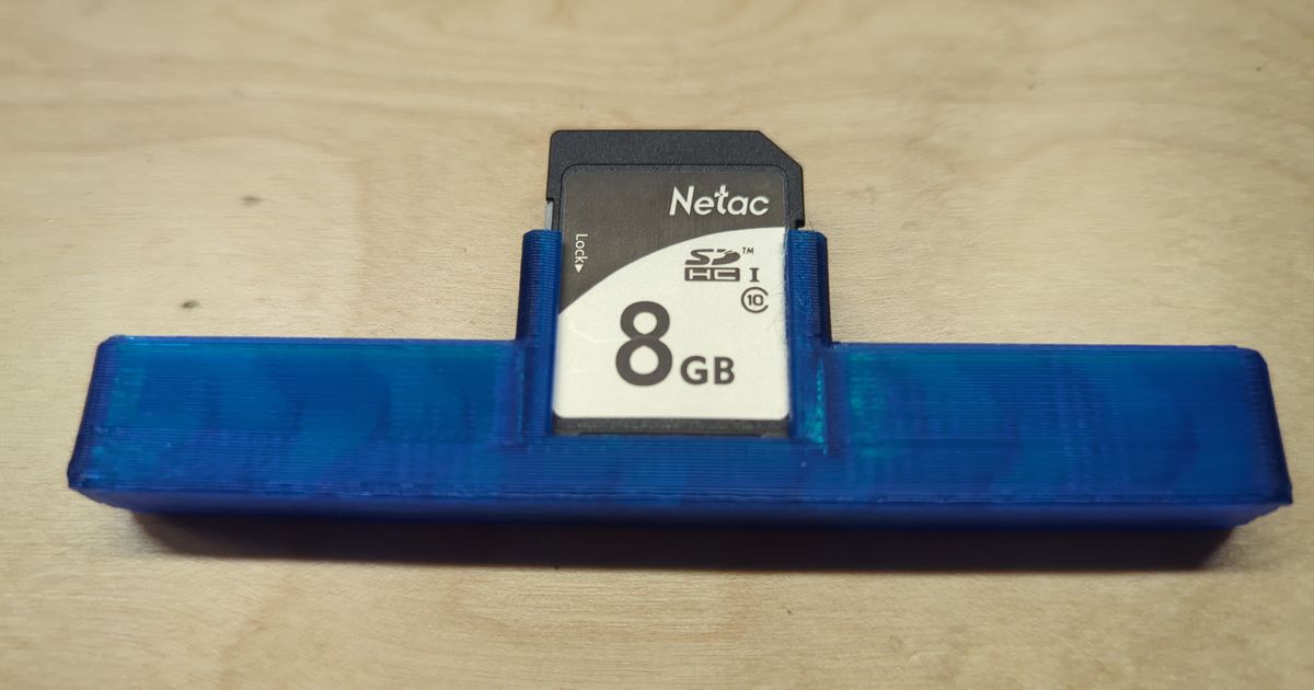 Cassette Case SD Card Adapter by LogoiLab Download free STL model