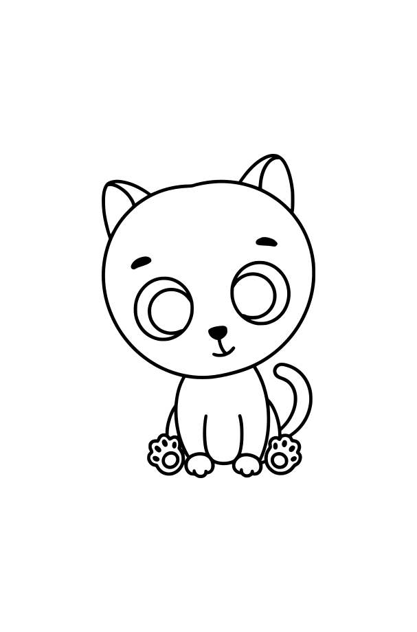 Cookie cutter with embossing - A Cat