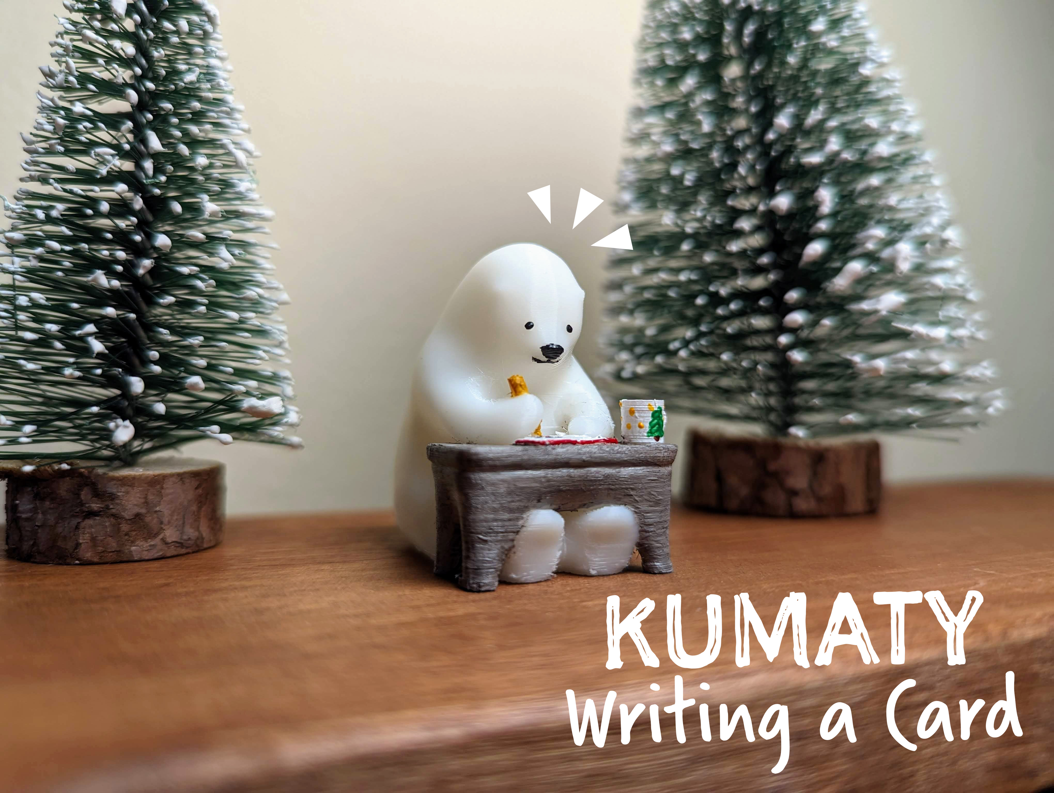 KUMATY : Polar Bear Writing a Card