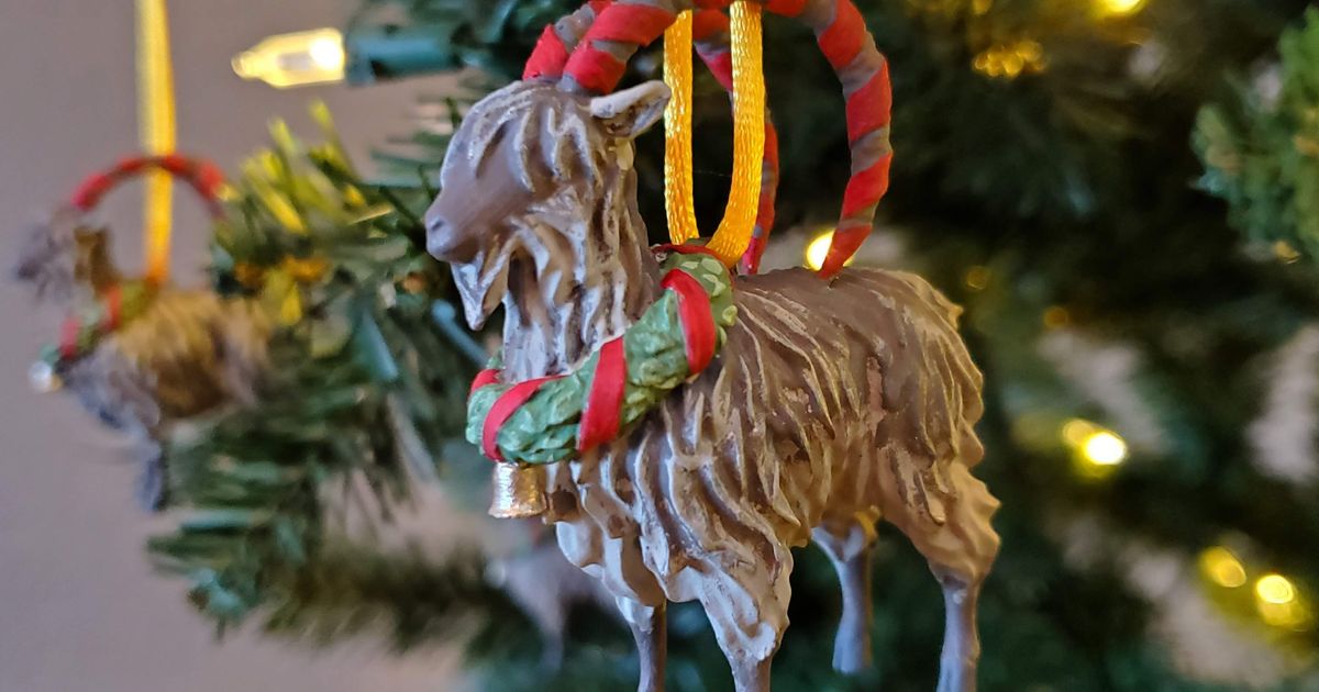 Yule Goat Tree Ornament by Shadowfall Workshop | Download free STL ...