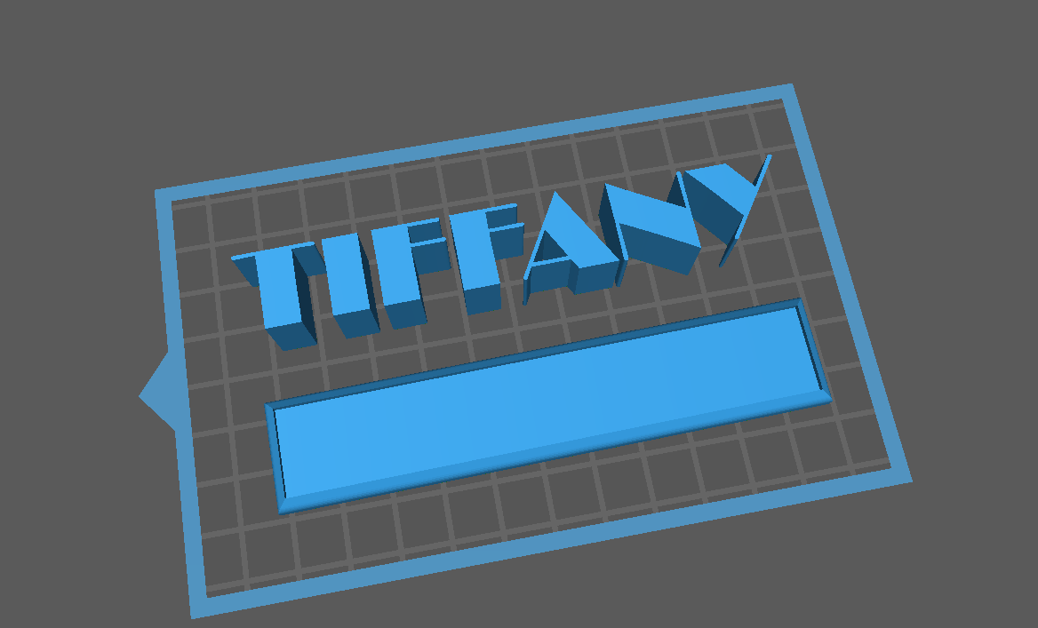 base y nombre tiffany by jsdesign | Download free STL model ...