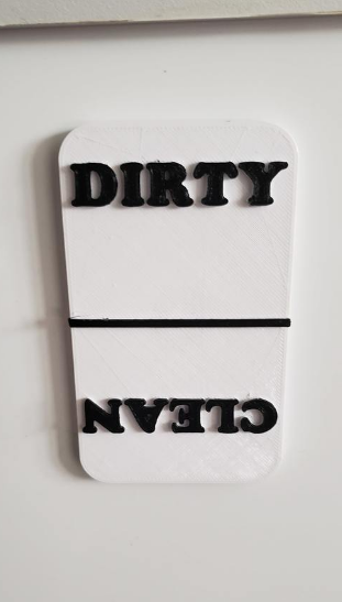 Dishwasher Clean/Dirty Magnet by OldAssShadow | Download free STL model ...